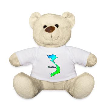 Country in Asia - Vietnam - Teddy Bear - white - Front