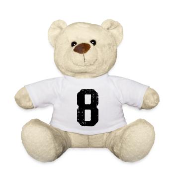 Maillot à 8 chiffres - Nounours - blanc - Devant