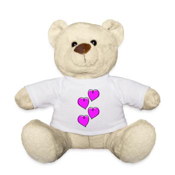 Herzen Love Symbol - Teddy - Weiß - Vorne
