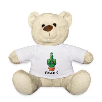 FUCKTUS KAKTUS KAKTEEN MITTELFINGER STACHEL WÜSTE - Teddy - Weiß - Vorne