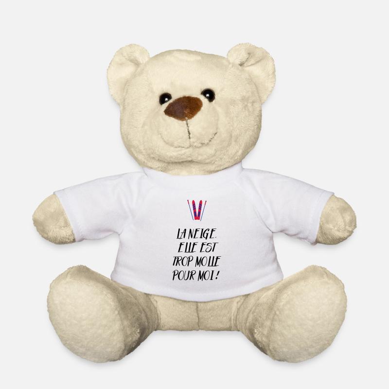 La neige, elle est trop molle pour moi ! Culte - Nounours - blanc