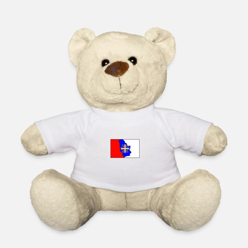 srbija umrisse - Teddy - Weiß