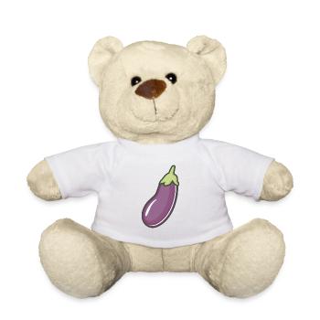Aubergine - Nounours - blanc - Devant