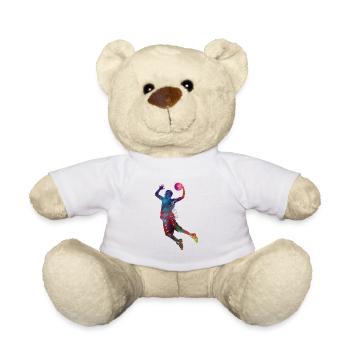 basketball player #basketball #sport - Teddy Bear - white - Front