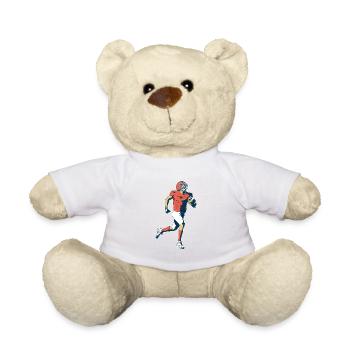 Footballeur - Nounours - blanc - Devant