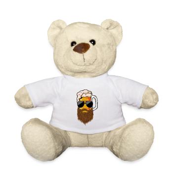 chope hipster - Nounours - blanc - Devant