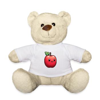 Sujet Apple pour enfants - Nounours - blanc - Devant