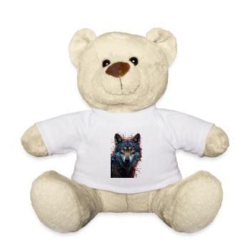 Wolf - Teddy - Weiß - Vorne