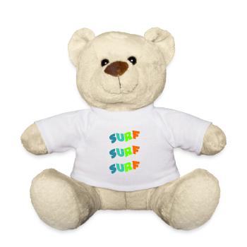 SURF. SURFEUR. SURFEUSE. SPORT. VACANCES. VOYAGE. - Nounours - blanc - Devant
