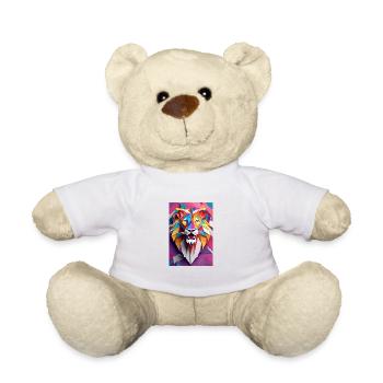 Sunset Monarch: Majestät des geschnitzten Löwen - Teddy - Weiß - Vorne