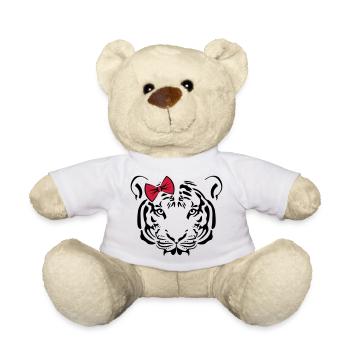 niedlicher Tiger CUTE EDITION - Teddy - Weiß - Vorne