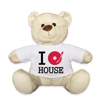 I dj / play / listen to house - Teddy - Weiß - Vorne