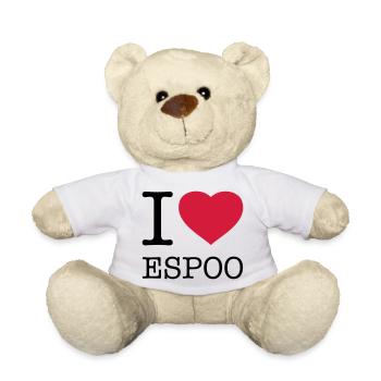I LOVE ESPOO Finnland - Teddy - Weiß - Vorne