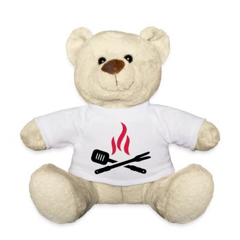 barbecue - Nounours - blanc - Devant