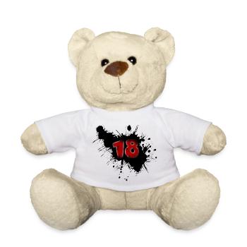18th birthday - Teddy Bear - white - Front