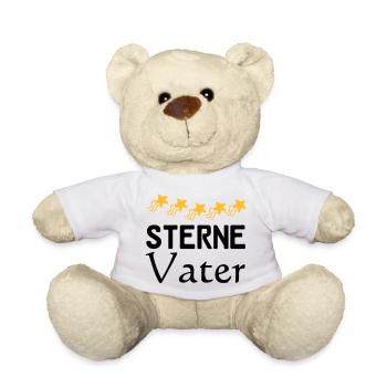 Sterne Vater Vatertag Familie Sprüche Geschenk - Teddy - Weiß - Vorne