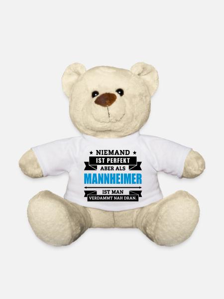 Funshirt Mannheimer - Teddy - Weiß