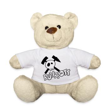 Ruhrpott Pirat - schwarz - Teddy - Weiß - Vorne
