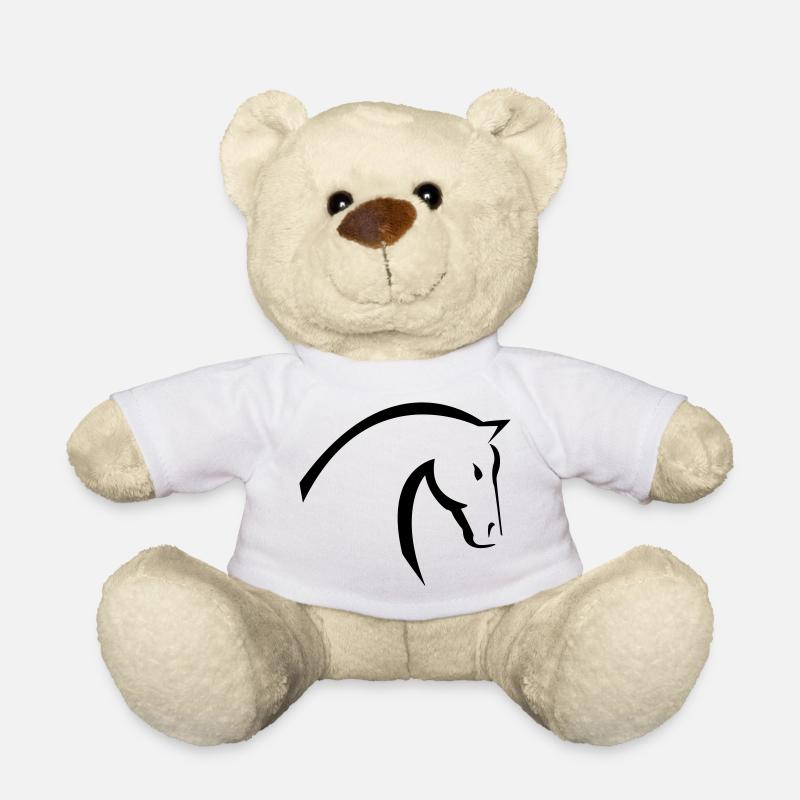 cheval - Nounours - blanc