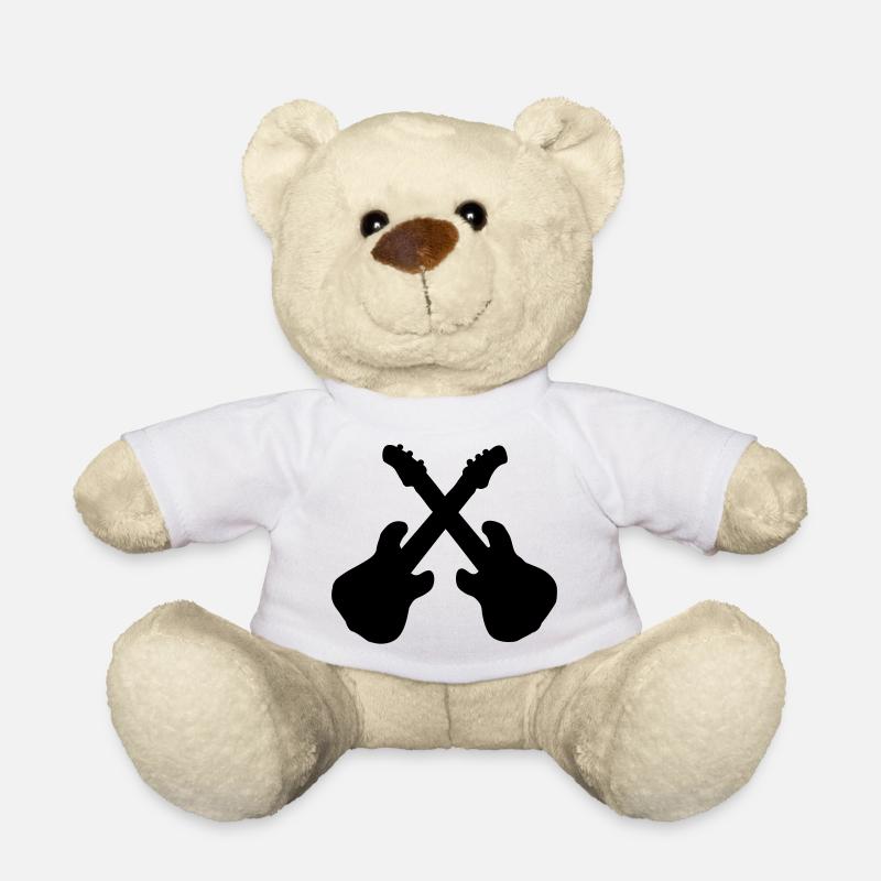 guitares - Nounours - blanc