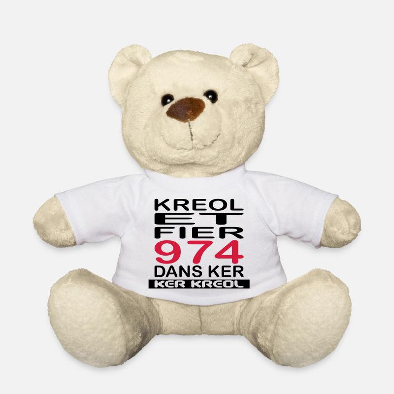 fier et kreol hom 02 ti - Nounours - blanc