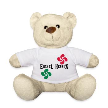 Euskal Herria - Lauburu - Nounours - blanc - Devant