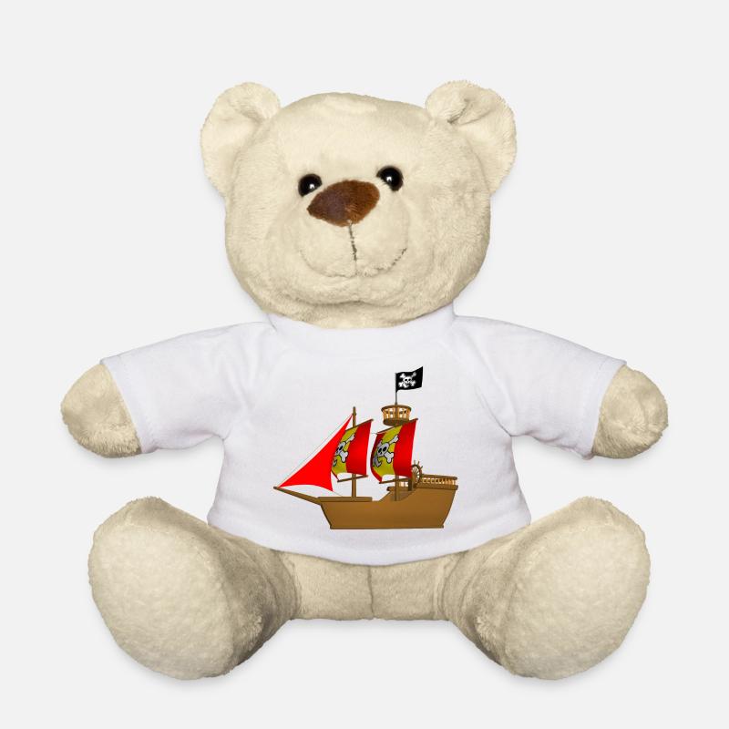 bateau pirate bateau bateau pirate Skull1 - Nounours - blanc