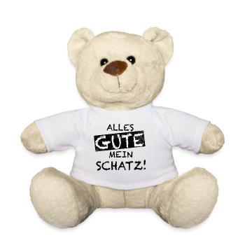ALLES GUTE MEIN SCHATZ! - Teddy - Weiß - Vorne