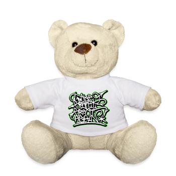 make graffiti great again sprayer geschenk - Teddy - Weiß - Vorne