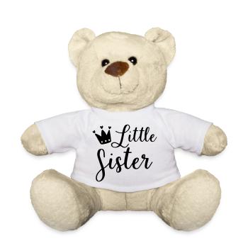 Schwester Geschwister Familie Geschenk - Teddy - Weiß - Vorne