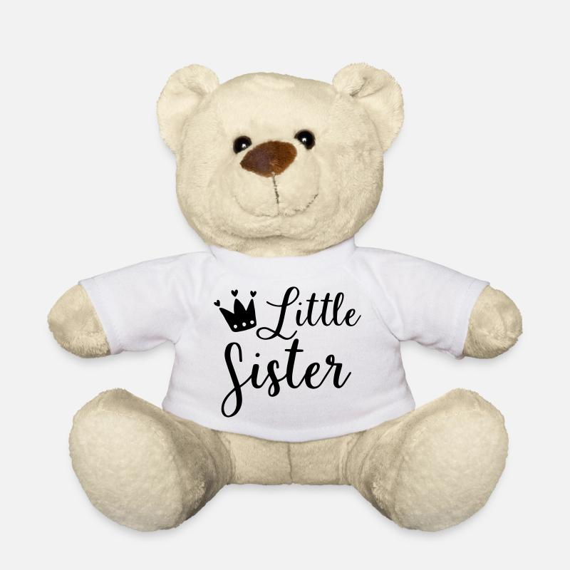 Schwester Geschwister Familie Geschenk - Teddy - Weiß