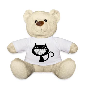 Chat qui rit avec des dents - Nounours - blanc - Devant