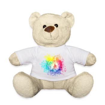Löwenkopf Wasserfarben - Teddy - Weiß - Vorne