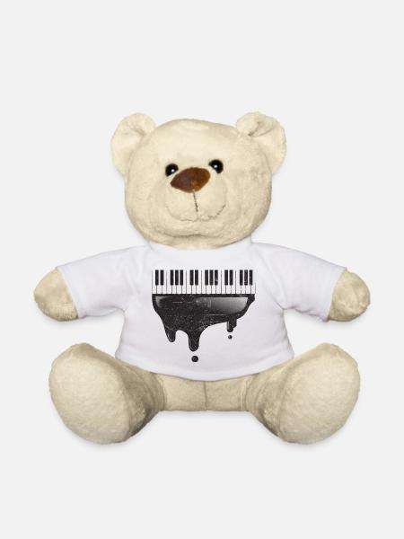 Piano vintage - Nounours - blanc