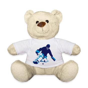 Field hockey goalkeeper - Teddy Bear - white - Front