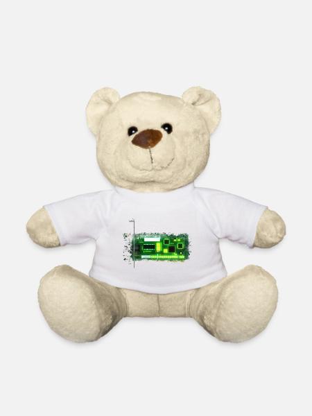Leiterplatte Karte hell glühend - Teddy - Weiß