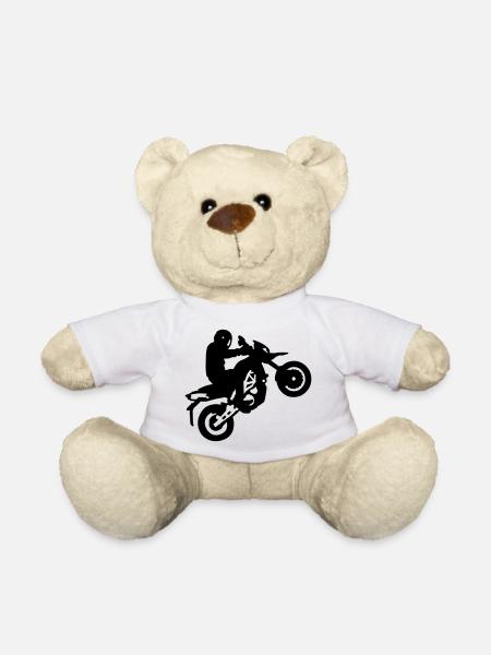 motorrad_16 - Nounours - blanc