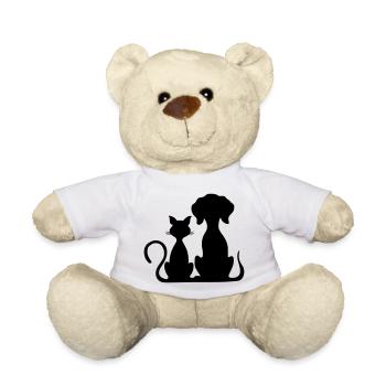 hund und katze - Teddy - Weiß - Vorne