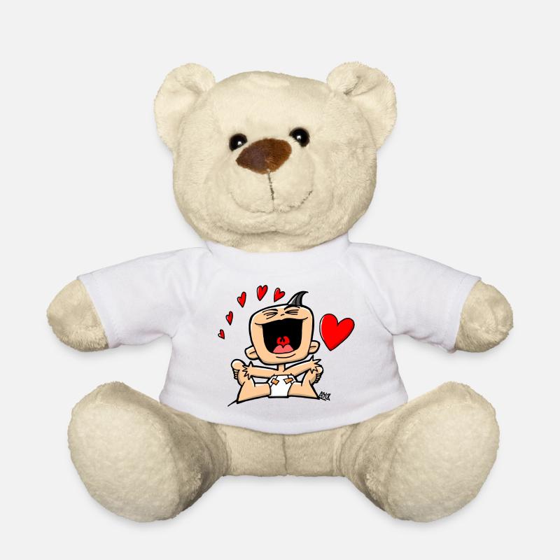 happy baby - Teddy Bear - white