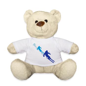 équipe modèle équipage 3 nombreux amis aviron ski - Nounours - blanc - Devant