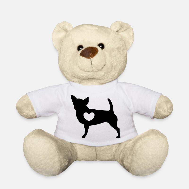 Chihuahua mit Herz - Teddy - Weiß