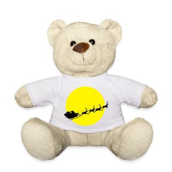 frohes_fest_weihnachtsmann - Teddy - Weiß - Vorne