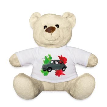 Italienischer Stil (500) grau - Teddy - Weiß - Vorne