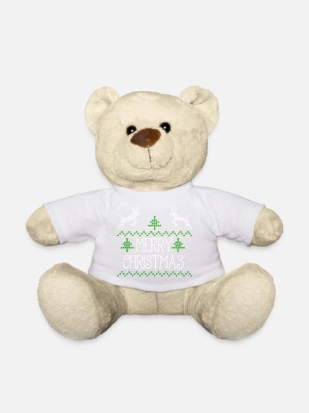 Merry Christmas design I - Teddy - Weiß