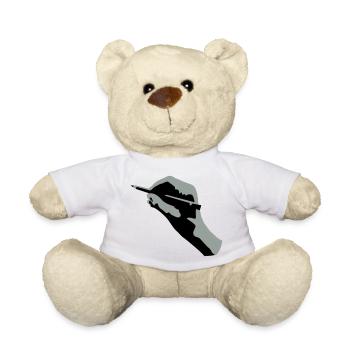 Zeichnende Hand - Teddy - Weiß - Vorne