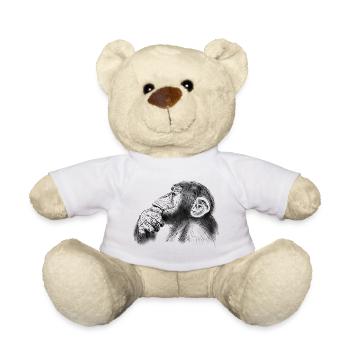 chimpanzé - Nounours - blanc - Devant
