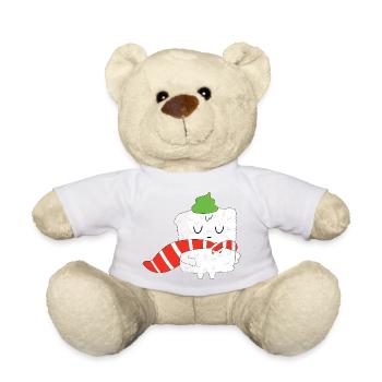 sushi super hero t-shirt humor gift japan - Teddy Bear - white - Front