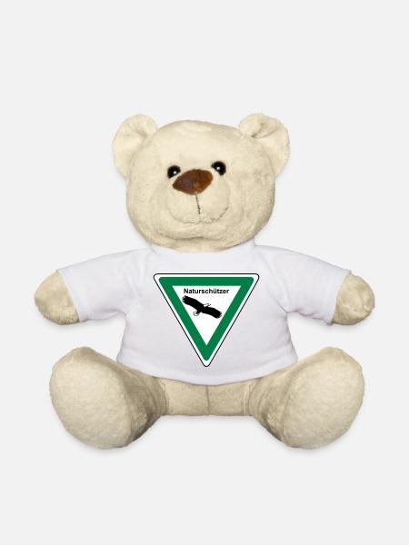 Naturschützer - Design-Farbe wählbar - Teddy - Weiß