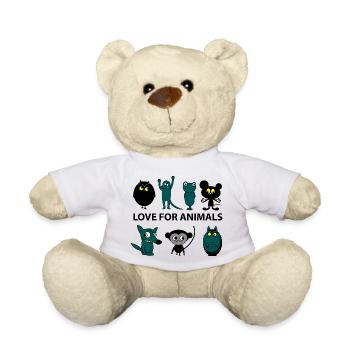 Liebe für Tiere - Teddy - Weiß - Vorne