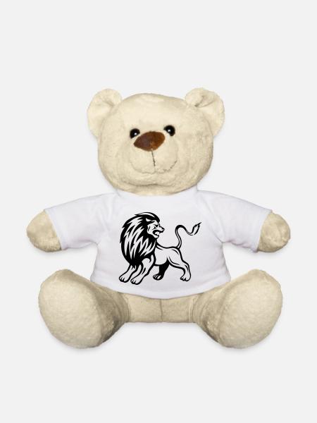 Prachtvoller Löwe - Teddy - Weiß